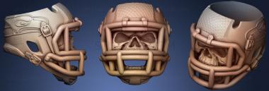 3D мадэль Футбольное кольцо с черепом (STL)